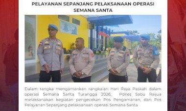 Polres-Sabu-Raijua-melaksanakan-kegiatan-pengecekan-Pos-Pengamanan,-dan-Pos-Pelayanan-Sepanjang-pelaksanaan-operasi-Semana-Santa.