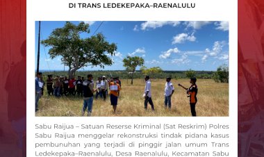 Sat-Reskrim-Polres-Sabu-Raijua-Gelar-Rekonstruksi-24-Adegan-Kasus-Pembunuhan-di-Trans-Ledekepaka–Raenalulu