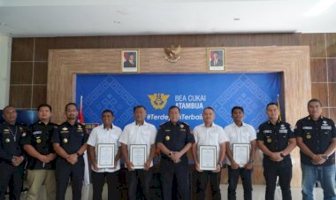 Kolaborasi-Efektif-Ungkap-11-Juta-Batang-Rokok-Ilegal,-4-Personel-Polres-Belu-Terima-Penghargaan-Bhakti-Chandra-Naraya