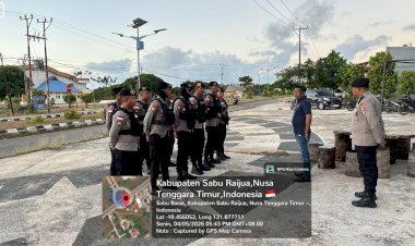 Sat-Samapta-Polres-Sabu-Raijua-Lakasanakan-Patroli-Perintis-Presisi,-Amankan-Turnamen-Bola-Voli-U-19-PBVSI-Sabu-Raijua-Cup-III