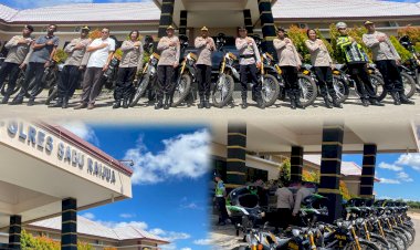 Polres-Sabu-Raijua-terima-15-unit-Motor-Dinas-dari-Kapolri,-Perkuat-Operasional-di-Wilayah-Terpencil