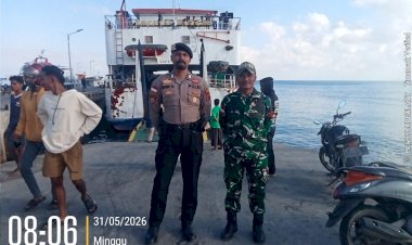 Sinergitas-TNI-Polri-Jaga-Pelabuhan-Seba,-Wujudkan-Pelayaran-Aman-dan-Nyaman-bagi-Masyarakat