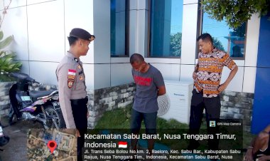 Sat-Samapta-Polres-Sabu-Raijua-Perkuat-Keamanan-Objek-Vital,-Bank-NTT-Tetap-Aman-dan-Kondusif