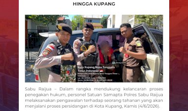 Pastikan-Proses-Hukum-Berjalan-Lancar,-Sat-Samapta-Polres-Sabu-Raijua-Kawal-Tahanan-Hingga-Kupang