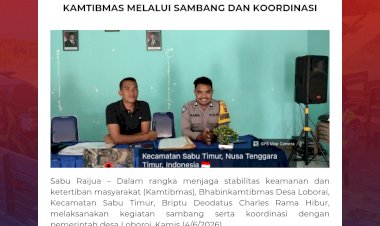 Sinergi-Polri-dan-Pemerintah-Desa,-Bhabinkamtibmas-Loborai-Perkuat-Kamtibmas-Melalui-Sambang-dan-Koordinasi