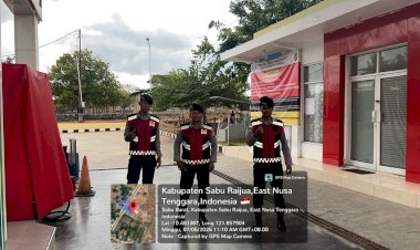 Antisipasi-Kelangkaan-dan-Panic-Buying,-Sat-Samapta-Polres-Sabu-Raijua-Gelar-Patroli-SPBU