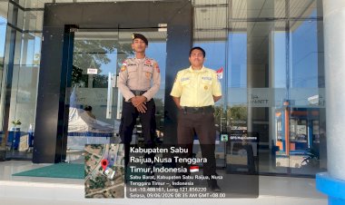 POLRES-SABU-RAIJUA-LAKSANAKAN-PENGAMANAN-OBJEK-VITAL-DI-BANK-NTT-CABANG-SABU-RAIJUA