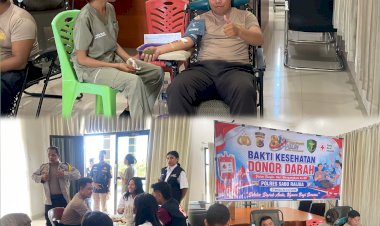 Setetes-Darah-untuk-Kemanusiaan,-Polres-Sabu-Raijua-Gelar-Aksi-Donor-Darah-HUT-Bhayangkara-ke-80