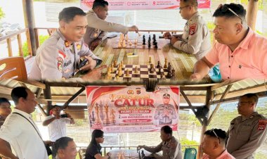 Asah-Strategi-dan-Sportivitas,-Polres-Sabu-Raijua-Gelar-Lomba-Catur-Meriahkan-HUT-Bhayangkara-ke-80