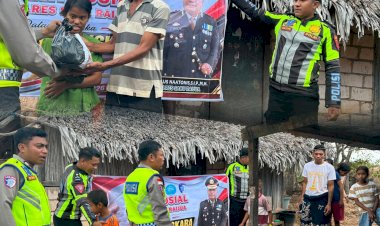 Sentuhan-Kepedulian-Polri,-Satlantas-Polres-Sabu-Raijua-Ringankan-Beban-Warga-Menjelang-Hari-Bhayangkara-ke-80