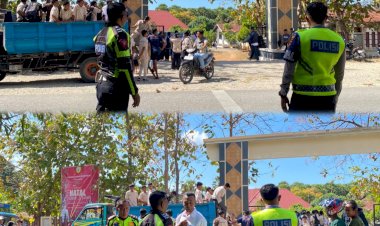 Polri-Hadir-untuk-Anak-Indonesia,-Satlantas-Polres-Sabu-Raijua-Jaga-Kelancaran-Kegiatan-PPA
