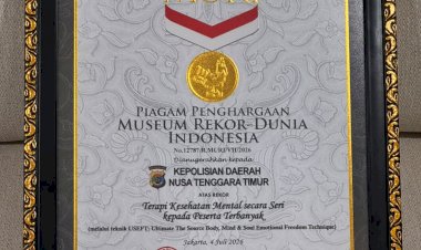 Polda-NTT-Torehkan-Rekor-MURI-Dunia,-Pelopor-Terapi-Kesehatan-Mental-bagi-Anggota-dan-Masyarakat