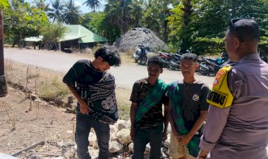 Bangun-Kesadaran-Hukum,-Bhabinkamtibmas-Polsek-Hawu-Mehara-Edukasi-Pemuda-Desa-Gurimonearu