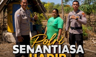Peduli-Warga-di-Tengah-Kekeringan,-Polres-Sabu-Raijua-Salurkan-Air-Bersih-ke-Tiga-Desa