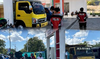 Cegah-Antrean-dan-Panic-Buying,-Samapta-Polres-Sabu-Raijua-Pantau-SPBU-Roboaba