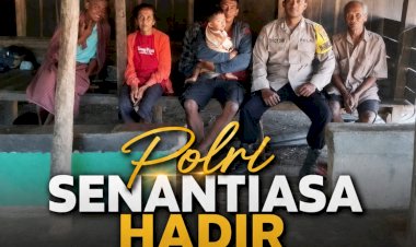Bhabinkamtibmas-Sambangi-Warga-Desa-Tada,-Ingatkan-Bahaya-Hantavirus-dan-Cegah-Karhutla