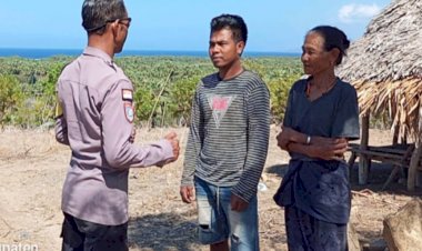 Bhabinkamtibmas-Polsek-Hawu-Mehara-Sambangi-Warga-Ramedue,-Ajak-Bersama-Cegah-Karhutla