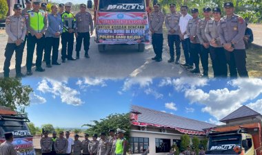 Polres-Sabu-Raijua-Salurkan-Bantuan-Kemanusiaan-untuk-Korban-Bencana-di-Flores