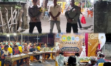 Semarak-Pesparani-V-Sabu-Raijua,-Polri-Hadir-Jaga-Keamanan-dan-Kenyamanan-Umat