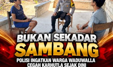 Bukan-Sekadar-Sambang,-Polisi-Ingatkan-Warga-Waduwalla-Cegah-Karhutla-Sejak-Dini
