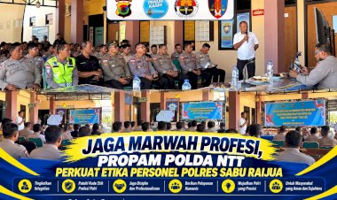 Jaga-Kehormatan-Profesi,-Propam-Polda-NTT-Bekali-Personel-Polres-Sabu-Raijua-tentang-Etika-Polri