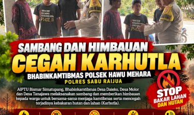 Bhabinkamtibmas-Hawu-Mehara-Edukasi-Warga-Cegah-Karhutla