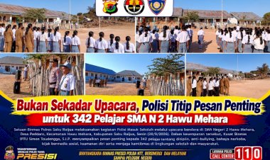 Bukan-Sekadar-Upacara,-Polisi-Titip-Pesan-Penting-untuk-342-Pelajar-SMA-N-2-Hawu-Mehara