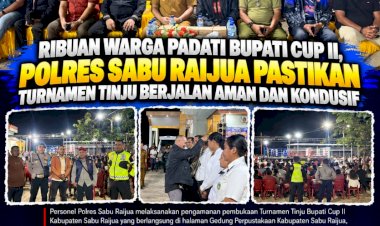 Ribuan-Warga-Padati-Bupati-Cup-II,-Polres-Sabu-Raijua-Pastikan-Turnamen-Tinju-Berjalan-Aman-dan-Kondusif
