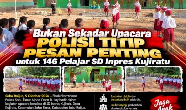 Bukan-Sekadar-Upacara,-Polisi-Titip-Pesan-Penting-untuk-146-Pelajar-SD-Inpres-Kujiratu