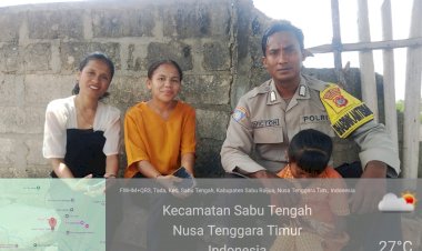 Cegah-Kebakaran-Lahan-dan-Tingkatkan-Kewaspadaan-Hantavirus,-Bhabinkamtibmas-Desa-Tada-Sambangi-Warga