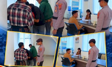 Pastikan-Pelayanan-Perbankan-Aman,-Sat-Samapta-Polres-Sabu-Raijua-Laksanakan-Pengamanan-di-Bank-NTT