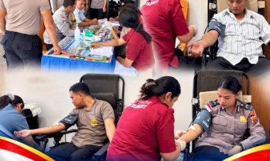 Wujudkan-Kepedulian-dan-Selamatkan-Sesama,-Polres-Sabu-Raijua-Gelar-Bakti-Sosial-Donor-Darah