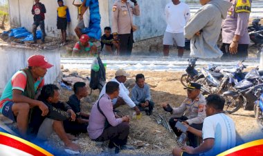 Cegah-Konflik-Meluas,-Kapolsek-Hawu-Mehara-Fasilitasi-Penyelesaian-Sengketa-Lahan-Tambak-Garam-di-Desa-Wadumaddi