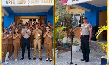 Polri-Peduli-Pendidikan,-Polisi-Masuk-Sekolah-di-SMPN-3-Sabu-Barat