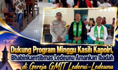Dukung-Program-Minggu-Kasih-Kapolri,-Bhabinkamtibmas-Ledeunu-Amankan-Ibadah-di-Gereja-GMIT-Lederui-Ledeunu