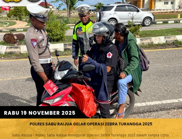 Polres Sabu Raijua Gelar Operasi Zebra Turangga 2025