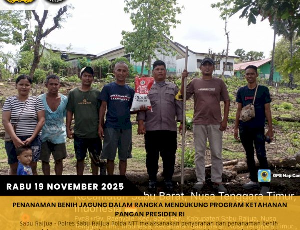 Penanaman Benih Jagung dalam Rangka Mendukung Program Ketahanan Pangan Presiden RI