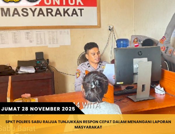 SPKT Polres Sabu Raijua Tunjukkan Respon Cepat dalam Menangani Laporan Masyarakat