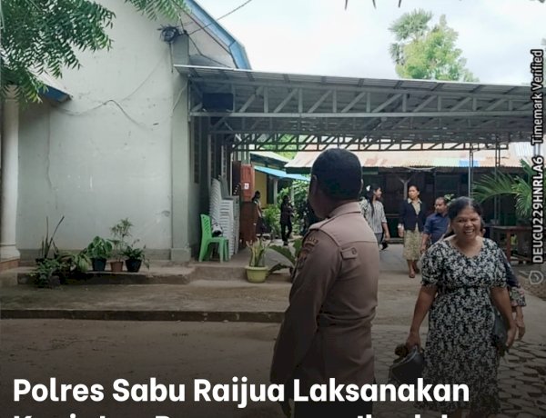 Polres Sabu Raijua Laksanakan Kegiatan Pengamanan Ibadah Gereja 