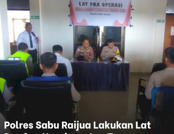 Polres Sabu Raijua Lakukan Lat Pra Ops Keselamatan Turangga 2026