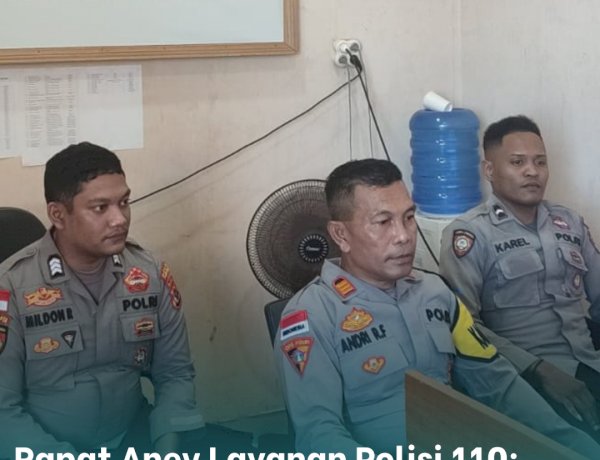 Rapat Anev Layanan Polisi 110: Meningkatkan Kualitas Pelayanan Kepolisian