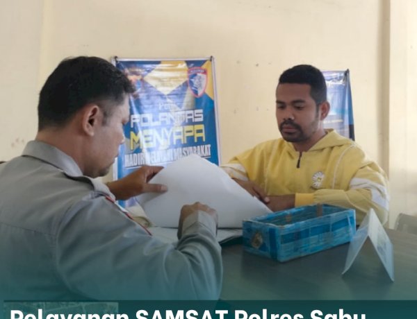 Pelayanan SAMSAT Polres Sabu Raijua Berjalan Lancar