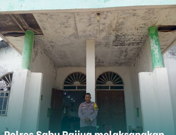 Polres Sabu Raijua melaksanakan pengamanan dibeberapa Gereja