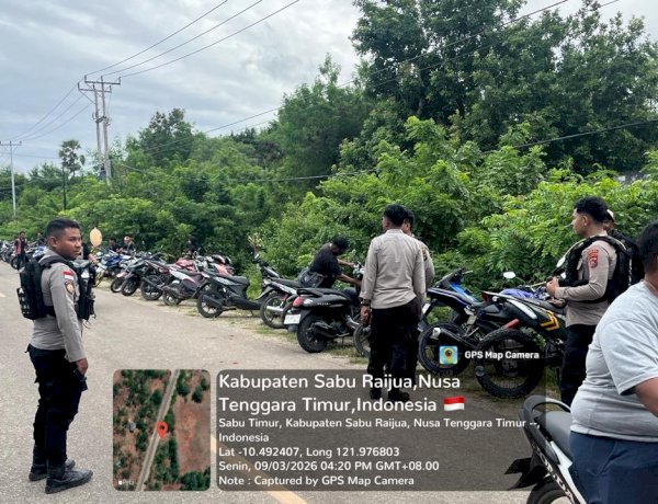Patroli Perintis Presisi, Sat Samapta Polres Sabu Raijua Jaga Kamtibmas di Sabu Timur