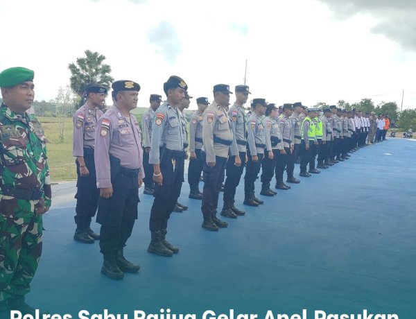 Polres Sabu Raijua Gelar Apel Pasukan Operasi Ketupat Turangga 2026 untuk Pastikan Keamanan Idul Fitri