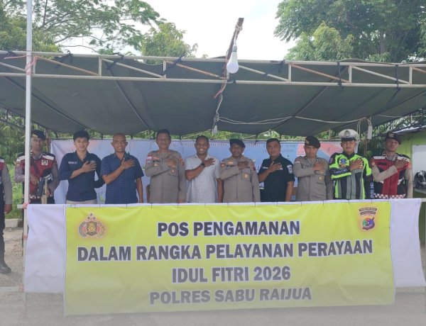 Polres Sabu Raijua Perketat Pengamanan Melalui Pos Pelayanan dan Pos Pengamanan menjelang Idul Fitri 1447H tahun 2026