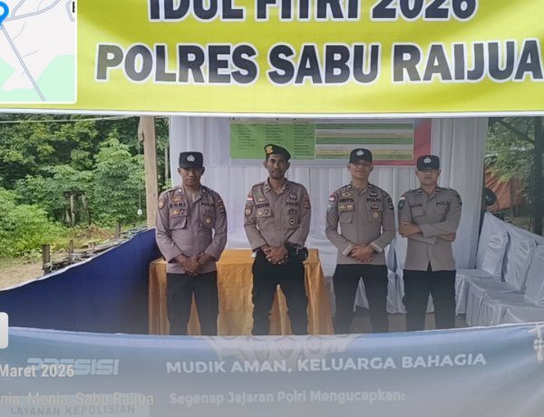 Polres Sabu Raijua tetap menjaga keamanan demi kenyamanan masyarakat selama perayaan Idul Fitri.