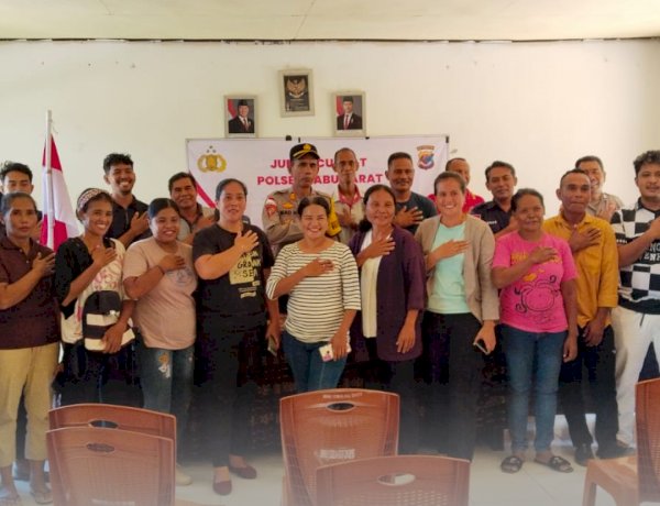 Kegiatan Jumat Curhat Kapolsek Sabu Barat bersama Warga Desa Roboaba Berjalan Lancar