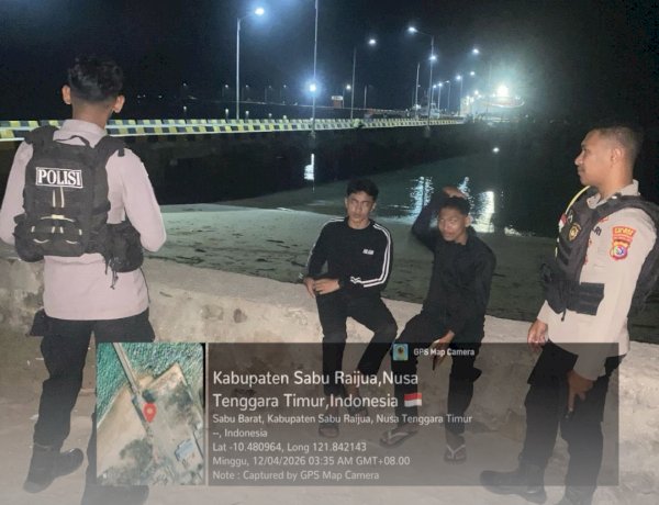 Polres Sabu Raijua Laksanakan Patroli Perintis Presisi Samapta Polri Malam Hari