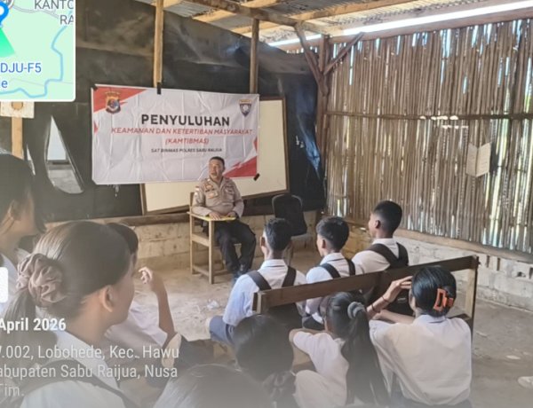 Polres Sabu Raijua Laksanakan Penyuluhan Kamtibmas di SMP Generasi Emas Sabu Raijua